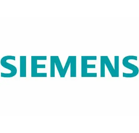 Das Siemens-Logo in fetten, türkisfarbenen Großbuchstaben auf weißem Hintergrund.